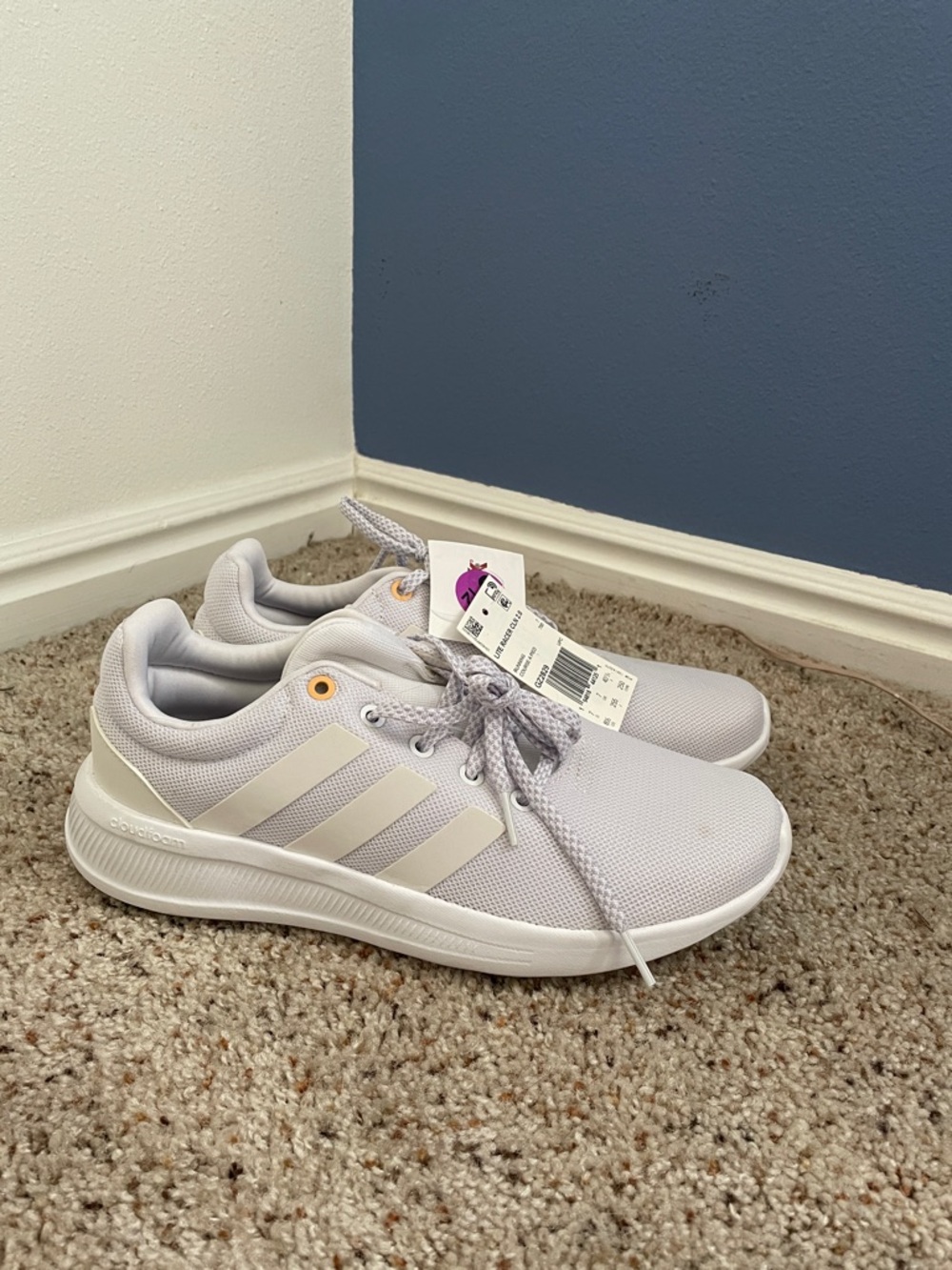 adidas white Running Sneakers lite racer
